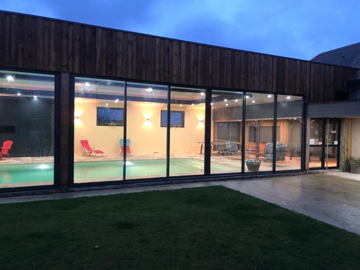 Cottage piscine intérieure31degrés ZOO LA FLECHE24H du Mans Clermont-Creans Esterno foto