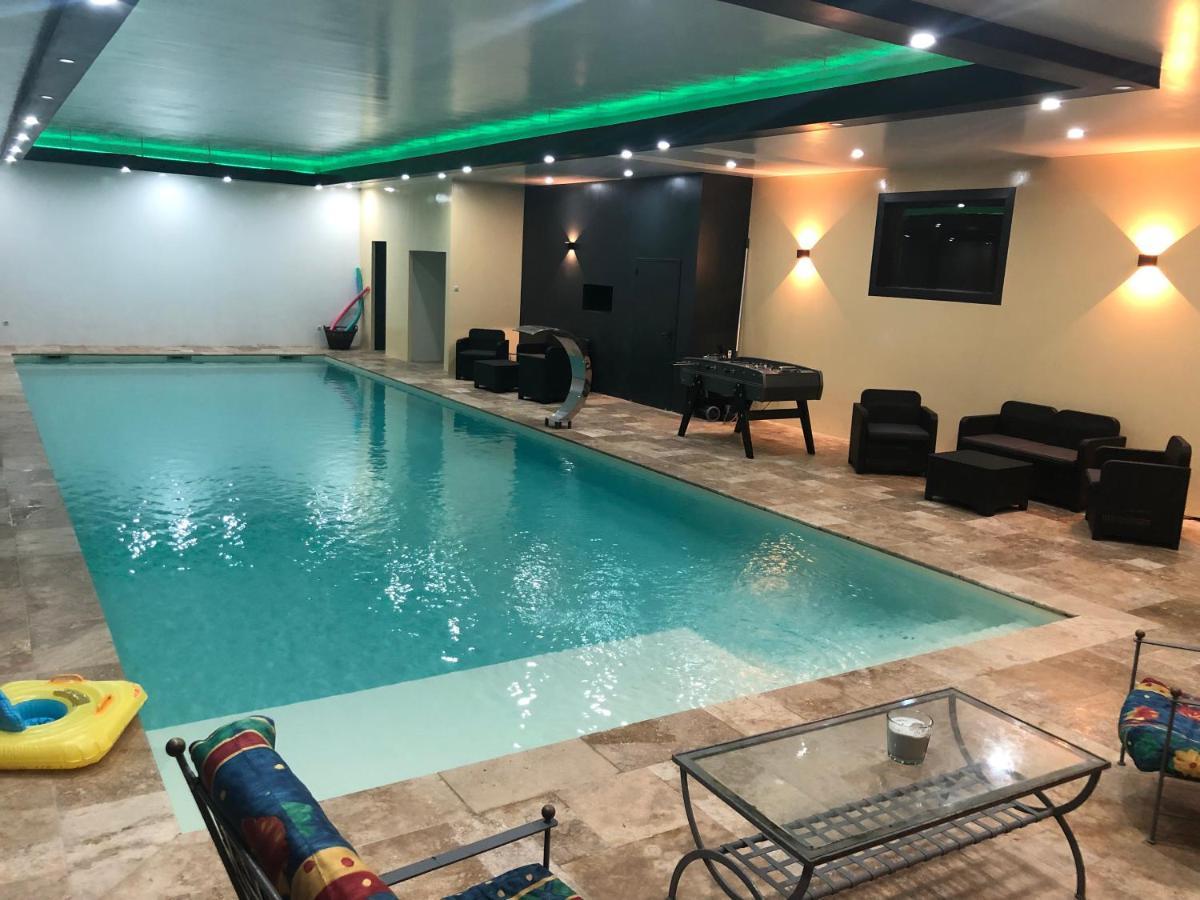 Cottage piscine intérieure31degrés ZOO LA FLECHE24H du Mans Clermont-Creans Esterno foto