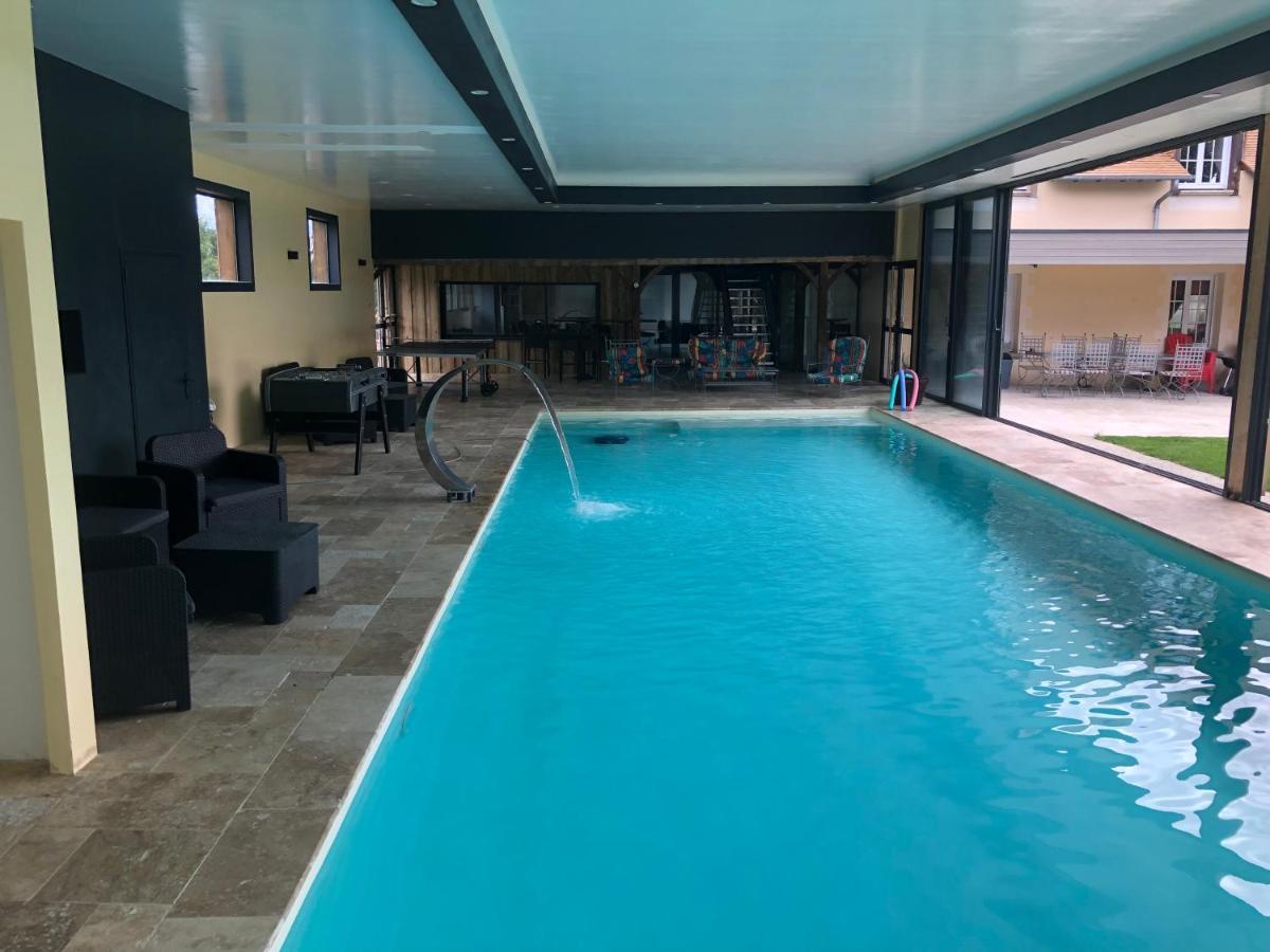 Cottage piscine intérieure31degrés ZOO LA FLECHE24H du Mans Clermont-Creans Esterno foto